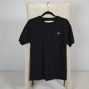 Off-White Abstract Arrows Embroidered Black Shirt Small